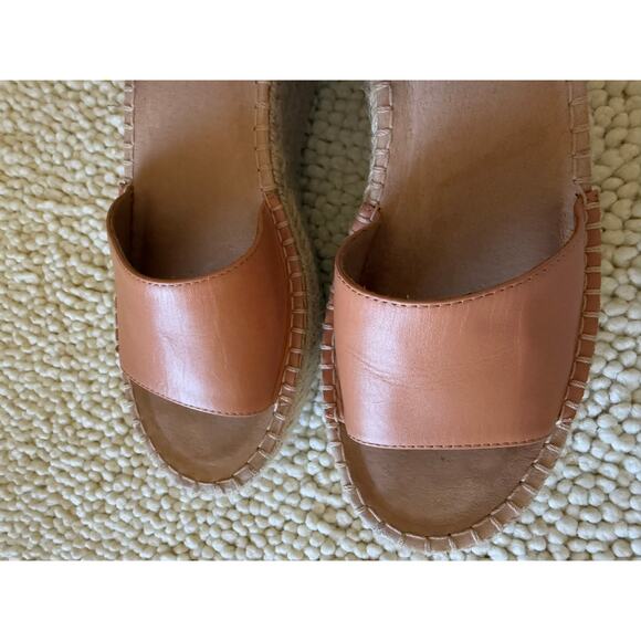 Soludos Ankle Strap Arizona Leather and Tan Platform Sandal - Picture 8 of 9